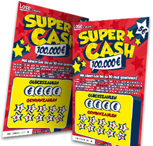 Super Cash - 100.000€ - Ihr Lotto Los