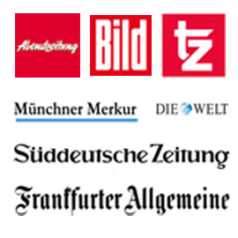 Tageszeitungen, z.B. Abendzeitung, Bild, tz, Münchner Merkur, Süddeutsche Zeitung, Frankfurter Allgemeine, taz gibt es bei Rudi's Getränkemarkt Neuhausen